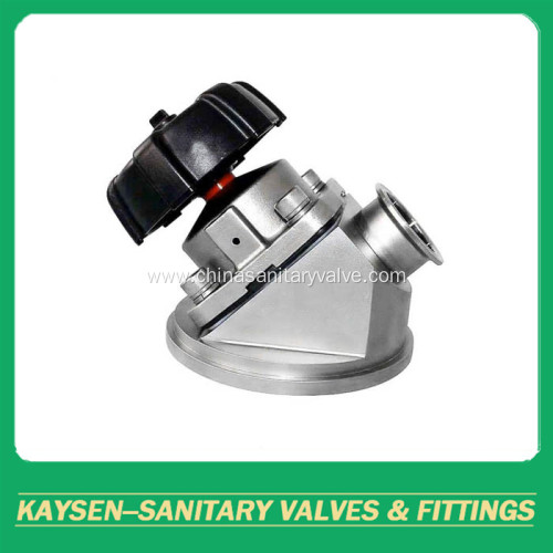 Hygienic tank bottom diaphragm valve 3A/SMS/ISO/BPE